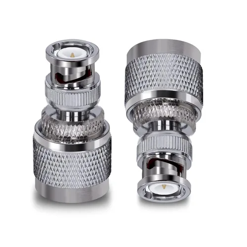 Miniatura 7 de TUOLNK Adaptador coaxial RF BNC a UHF PL259 SO239 a conector de toma BNC hembra para cable de extensión 2 piezas