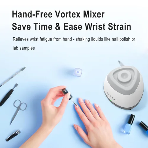 Miniatura 9 de Mezclador Mini Vortex, Agitador de Esmalte de Uñas, Agitador de Pintura y Mezclador de Pintura para Esmalte en Gel, Pinturas Acrílicas, Adhesivos