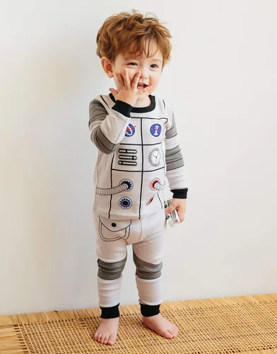Miniatura 6 de VAENAIT BABY Toddler Kids Boys Girls 100% Cotton Jaws Truck Dino Snug fit Sleepwear Pajama Pjs Set