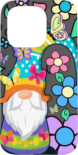 Miniatura 14 de Floral Daisy Flower Pattern with Butterflies Funny Gnome Case for iPhone 17