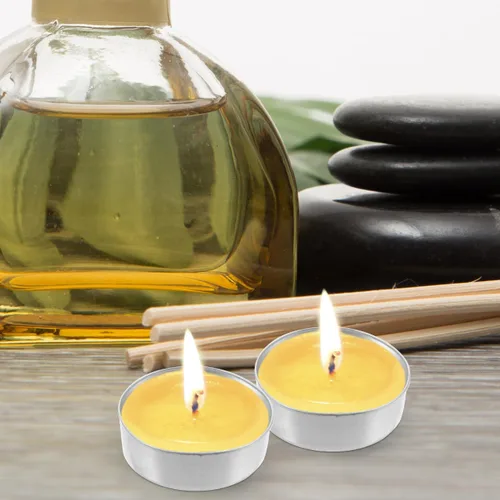 Miniatura 8 de 500 unids redondo de lata té tazas de luz caja vacía vela envases de cera modelo de velas DIY cera velas accesorios candelita