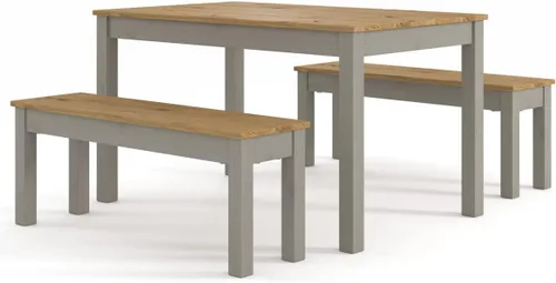 Miniatura 5 de Furniture Dash - Banco de madera - Banco de entrada - Banco de comedor - 53.15 pulgadas de ancho, 12.01 pulgadas de profundidad, 17.72 pulgadas