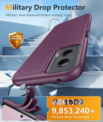 Miniatura 343 de FNTCASE Funda para iPhone 17 Pro: Fundas delgadas translúcidas de color azul claro compatibles con MagSafe, protección completa de la cámara