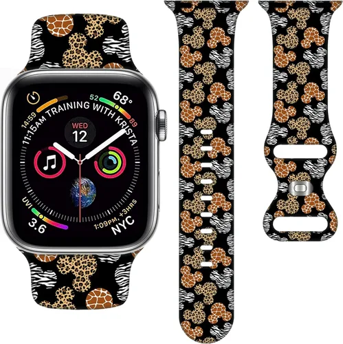 Miniatura 19 de Correa de Dibujos Animados Compatible con Apple Watch 38mm/40mm/41mm/42mm/44mm/45mm/46mm, Correas Lindas de Reemplazo para Apple Watch Series 10 9 8