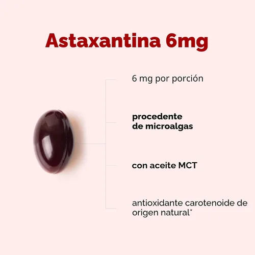 Miniatura 2 de Micro Ingredients Astaxantina de 6 mg con aceite MCT, 120 cápsulas blandas Suplementos antioxidantes de astaxantina premium* Fuente