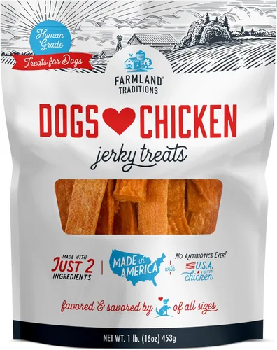 Miniatura 18 de Dulces para perros de pollo fabricados en los EE. UU. de Farmland Traditions, 3 lb