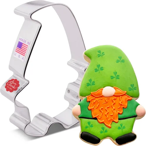 Miniatura 4 de Ann Clark Cookie Cutters Cortador de galletas de gnomo, 4" fabricado en Estados Unidos