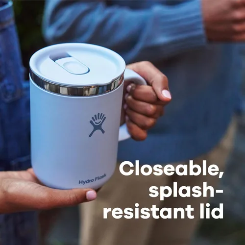 Miniatura 4 de Taza Hydro Flask - Taza de viaje reutilizable de acero inoxidable para té y café - Aislada al vacío, sin BPA, no tóxica, 12 onzas