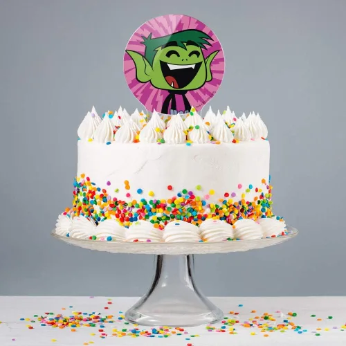 Miniatura 4 de Decoración acrílica para tartas de Teen Titans Go! Beast Boy para decoración de fiesta para boda, aniversario, cumpleaños, graduación