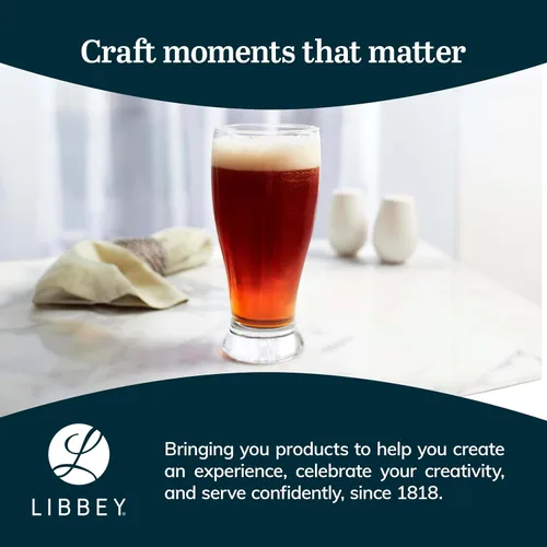 Miniatura 6 de Libbey Paquete de 12 vasos de cerveza clásicos de pub, apilables, modernos vasos de cerveza de bar, grandes multiusos, para Stouts, Ales y más Pub 12