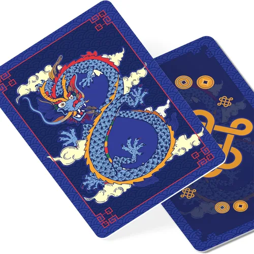 Miniatura 8 de Bandera de prosperidad con amuleto de dragón Feng Shui, símbolo de victoria y suerte de Feng Shui, regalo de Feng Shui, tarjeta de talismán