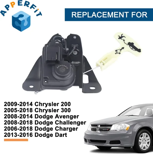 Miniatura 2 de APPERFiT Motor de actuador de bloqueo del portón trasero compatible con Chrysler 200 300 Dodge Avenger Charger Challenger Dart reemplaza 931-714
