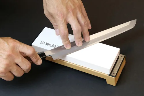 Miniatura 3 de Yoshihiro Afilador de cuchillos japonés Toishi de grado profesional (grano 8000)