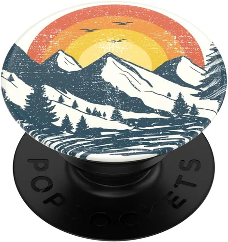 Miniatura 14 de PopSockets - Agarre para teléfono con soporte expandible, agarre adhesivo, Sunset Peaks