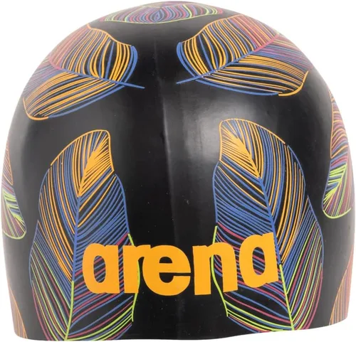Miniatura 9 de Arena Gorra de natación unisex de silicona moldeada Poolish para adultos para entrenamiento intensivo y natación, ajuste elástico cómodo, talla única