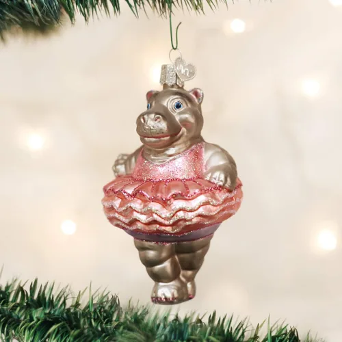 Miniatura 2 de Old World Christmas Twinkle Toes - Zapatos de baile de cristal soplado para árbol de Navidad, decoración navideña hecha a mano, colección de baile