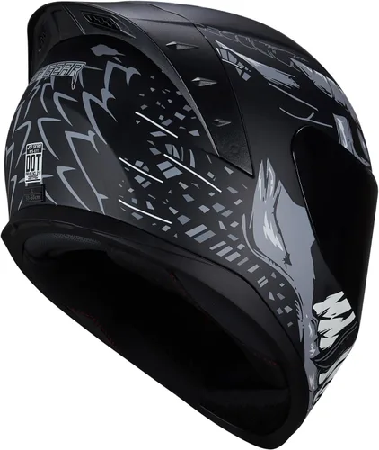 Miniatura 5 de Cascos de Motocicleta de Cara Completa WS-611 Casco de Moto de Calle para Adultos Hombres Mujeres Aprobado por DOT