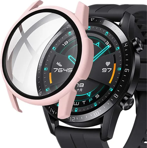 Miniatura 11 de Protector de pantalla de reloj compatible con Huawei GT2 de 1.63 pulgadas, ultra delgado, HD, vidrio templado, protección general, cubierta dura