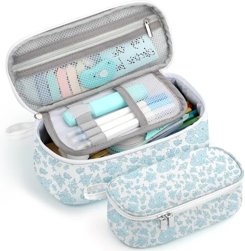 Miniatura 15 de Jcocylse Estuche para Lápices de Gran Capacidad, Estuche Portátil para Lápices, Bolsa para Suministros Escolares para Estudiantes Universitarios