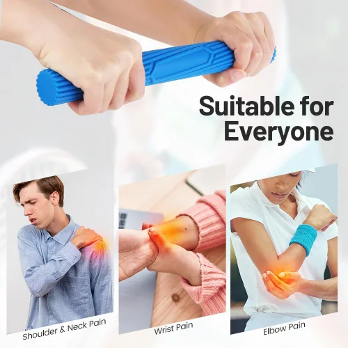 Miniatura 4 de Inspack Barra de terapia de codo de tenis flexible, tratamiento Flexbar, entrenador de fuerza de agarre, Therabars Flex Bars Tendinitis física