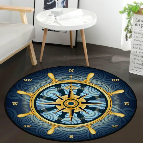 Miniatura 20 de keepcute Alfombra Redonda de Registro de Música Negra para Dormitorio, Sala de Estar, Estudio, Alfombra Antideslizante para Jugar, Alfombra