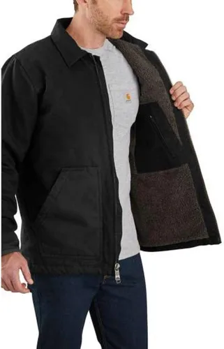 Miniatura 3 de Carhartt Men's Loose Fit Washed Duck Sherpa-Lined Coat