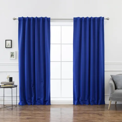 Miniatura 22 de Best Home Fashion cortina opaca con aislamiento térmico sólido para grifo, 215 centímetros de largo. Gris Oscuro