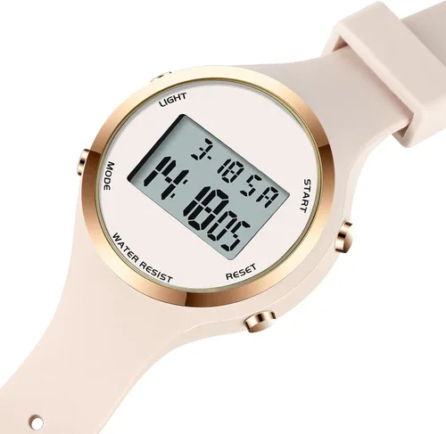 Miniatura 42 de Women LED Display Elecreonic Watch Fashion Chrono Alarm Digital Clock Woman Outdoor Sport Wirstwatch