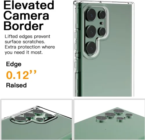 Miniatura 8 de AICase Funda transparente para Samsung Galaxy S22 Ultra de cuerpo completo, resistente, sin protector de pantalla, protección resistente, a prueba