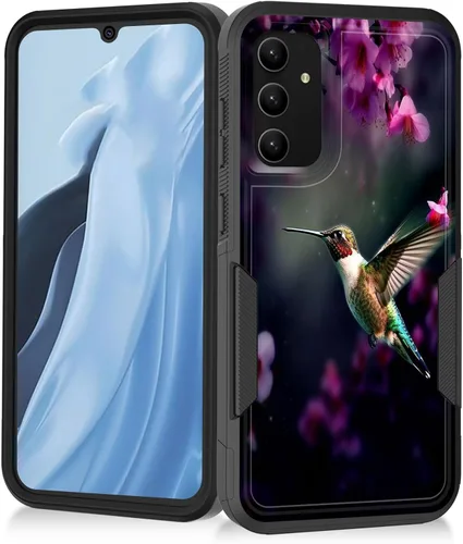Miniatura 119 de Funda para Galaxy A14 5G, resistente de doble capa híbrida de policarbonato duro, goma suave, a prueba de golpes, funda protectora resistente