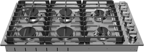Miniatura 9 de Empava Placa de cocina de gas integrada de 12 pulgadas con 2 quemadores SABAF sellados, superficie de acero inoxidable, rejillas de hierro fundido