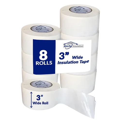 Miniatura 11 de ㅤ Cinta de barrera de vapor de costura blanca de 7,6 cm de ancho x 54,9 m de largo - 1 rollo, impermeabilización y excelente para espacios