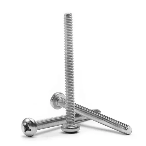 Miniatura 85 de MroMax 5 tornillos de máquina Phillips de cabeza plana M8 x 0.984 in, acero inoxidable 304 18-8, rosca completa, tornillos de cabeza cruzada gris