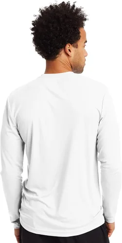 Miniatura 3 de Hanes Men's Long-Sleeve Performance T-Shirt Pack, 2-Pack, Cool DRI Moisture-Wicking Tees