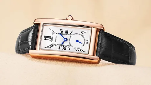 Miniatura 4 de carlien Reloj de cuarzo para mujer, elegante reloj de vestir rectangular con correa de cuero y corona de zafiro