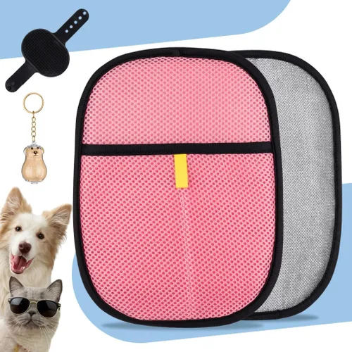 Miniatura 8 de Guante de depilación de mascotas para removedor de pelo de mascotas, un peine para perros y gatos y un llavero más utilizado para almacenar Hari