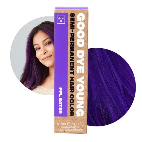Miniatura 11 de Good Dye Young Streaks and Strands - Tinte acondicionador semipermanente con protección UV (Ruina azul), sin PPD, sin crueldad animal y vegano, dura