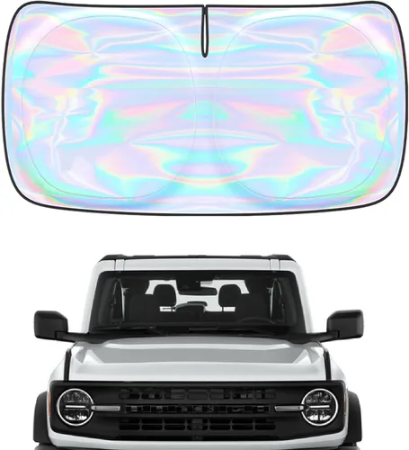 Miniatura 23 de Parasol para parabrisas Rivian R1S R1T 2022-2026 – Parasol compatible con Rivian R1S R1T plegable para ventana delantera, protector de visera solar