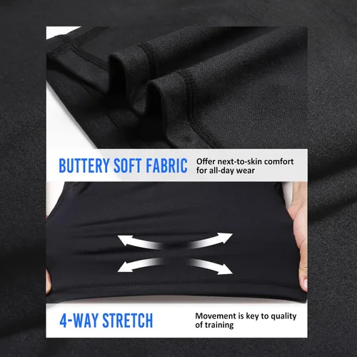 Miniatura 2 de maamgic Pantalones cortos de entrenamiento para hombre de 5 pulgadas, suaves, elásticos, para correr, gimnasio, atléticos, con bolsillos