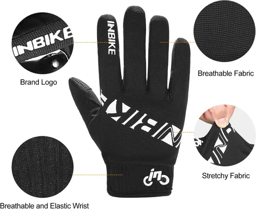 Miniatura 4 de INBIKE - Guantes para bicicleta de montaña MTB, categoría BMX, categoría ATV, todoterreno, DH, de descenso, para ciclismo, carretera, carreras