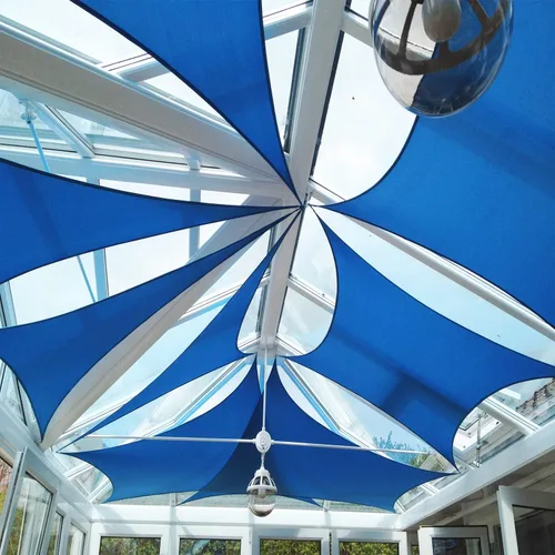 Miniatura 5 de Windscreen4less Toldo de refuerzo con anillo A de 17 pies x 17 pies cuadrado súper resistente fortalecer duradero (260 GSM), cable galvanizado