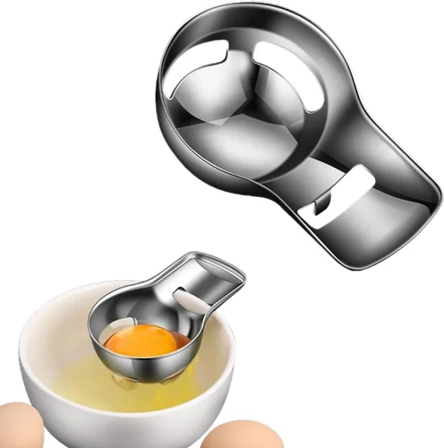 Separador profesional de yema de huevo, filtro de acero inoxidable para cocina, 1 paquete