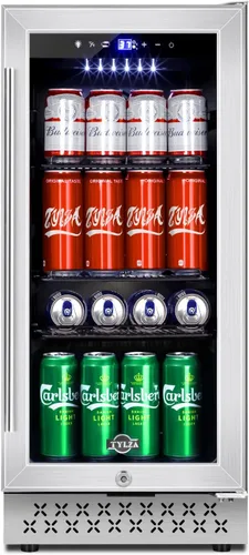 Miniatura 23 de Tylza Vitrina refrigerada para encimera, refrigerador comercial de 2.7 pies cúbicos/78L, vitrina con luz LED, puerta de vidrio doble, 32-54°F