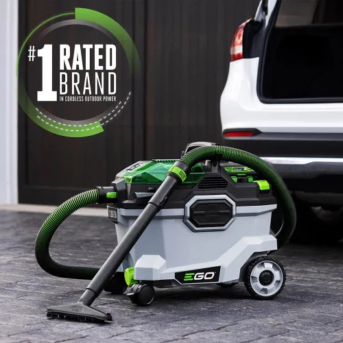 Miniatura 2 de EGO Power+ Aspiradora de taller húmeda y seca, aspiradora de coche, limpiador portátil inalámbrico, 9 galones 110 CFM, incluye batería de 56V 5.0Ah