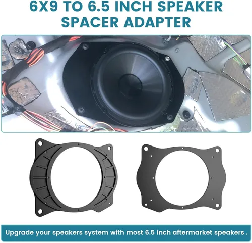 Miniatura 3 de NuIth Cubierta trasera de 6 x 9 a 6.5 pulgadas adaptador de altavoz anillos espaciadores para Toyota 02-11 Camry/03-13 Corolla /07-15 Yaris/04-09