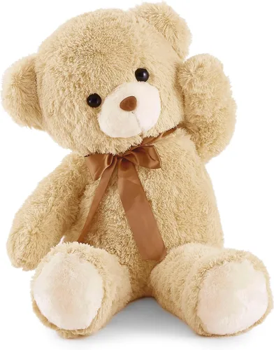 Miniatura 8 de YunNasi Oso de peluche grande de 35 pulgadas, regalo para novias y niños en cumpleaños, color marrón