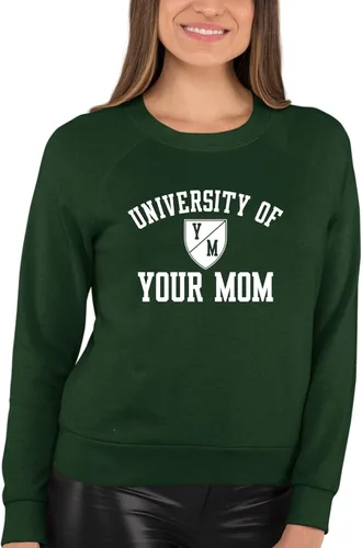 Miniatura 62 de Go All Out University of Your Mom - Sudadera con cuello redondo para hombre