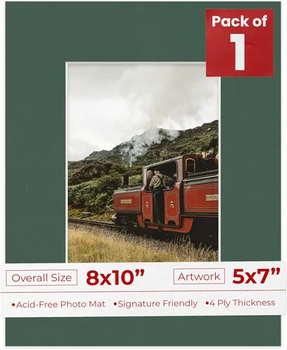 Miniatura 77 de Tapete de 5 x 7 pulgadas para marco de 8 x 10 pulgadas, tablero precortado sin ácidos, negro mate de 5 x 7 pulgadas, hecho para adaptarse a un marco