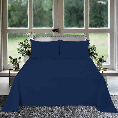 3 piezas Sábana plana tamaño King Plus extra grande (120 x 120 pulgadas) 800 hilos 100% algodón egipcio calidad de lujo ropa de cama sábana plana