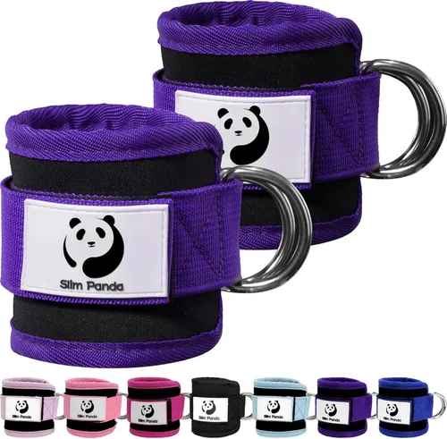 Miniatura 12 de Slim Panda Correa de tobillo para máquina de cable, tobillo para patadas, abductores de cadera, entrenamientos de glúteos, extensiones de piernas